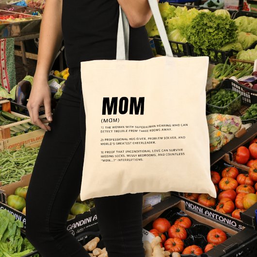 Grappige Moeder Definitie Tote Bag