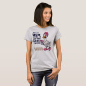 Grappige Moeder die Probeert Haar Eenden in het Ge T-shirt (Voorkant volledig)