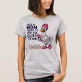 Grappige Moeder die Probeert Haar Eenden in het Ge T-shirt (Voorkant)