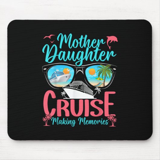 Grappige moeder dochter vakantie cruise moeder doc muismat (Voorkant)