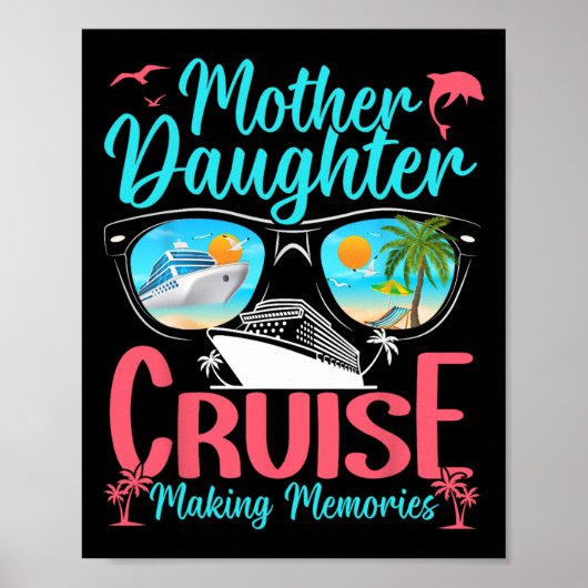Grappige Moeder Dochter Vakantie Cruise Moeder Doc Poster (Voorkant)