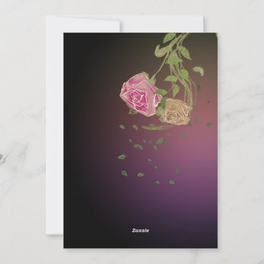 Grappige moeder dochter Waterverf Flowers Feestdagenkaart (Achterkant)