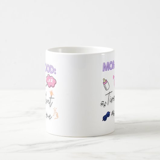 Grappige moeder Giftful Quote - Moe maar Geweldige Koffiemok (Center)