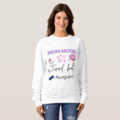 Grappige moeder Giftful Quote - Moe maar Geweldige Trui (Voorkant volledig)