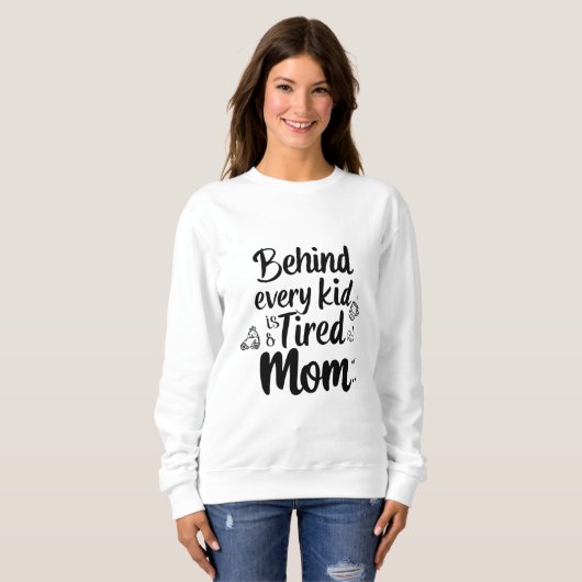 Grappige moeder Giftful Quote - Moe maar liefdevol Trui (Voorkant volledig)