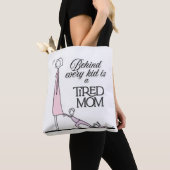 Grappige moeder Giftful Quote - Moe moeder leven Tote Bag (Dichtbij)