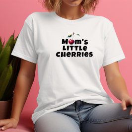 Grappige moeder kersen vibe slogan moederdag t-shirt