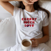 Grappige moeder kersen vibe slogan moederdag t-shirt