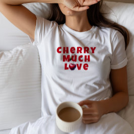 Grappige moeder kersen vibe slogan moederdag t-shirt