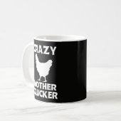 Grappige Moeder Klokhen Kippen Grap Koffiemok (Voorkant links)
