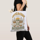 Grappige Moeder Koffie Bloem Illustratie Tote Bag (Dichtbij)