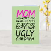 Grappige moeder krijgt goed Kaart en voor kanker (Gele Bloem)