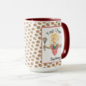 Grappige moeder moeder Cartoon Kookkoekje Koffie Mok (Voorkant rechts)