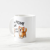 Grappige MOEDER! MOEDER! MOEDER Oranje Tabby Kitte Koffiemok (Voorkant links)
