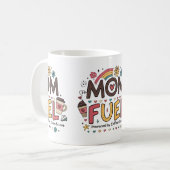 Grappige moeder Mok - "Mom Fuel" Koffiekopje (Voorkant links)