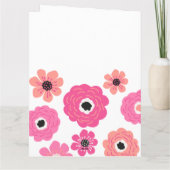 Grappige "Moeder Ongebetaalde Therapeut" Bloemige Kaart (Achterkant)