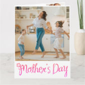 Grappige "Moeder Ongebetaalde Therapeut" Bloemige Kaart (Voorkant)