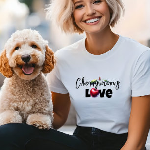 Grappige moeder rode kersen vibe slogan moederdag Tri-Blend shirt