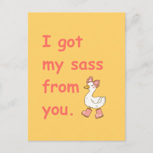 Grappige Moeder Sass Kaart Cute Eend Moeder Humor