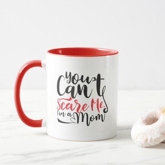 Grappige Moeder schrik woordkunst  Mok (Met donut)