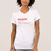 Grappige moeder T-shirt - Sarcastisch woordenboek  (Voorkant)