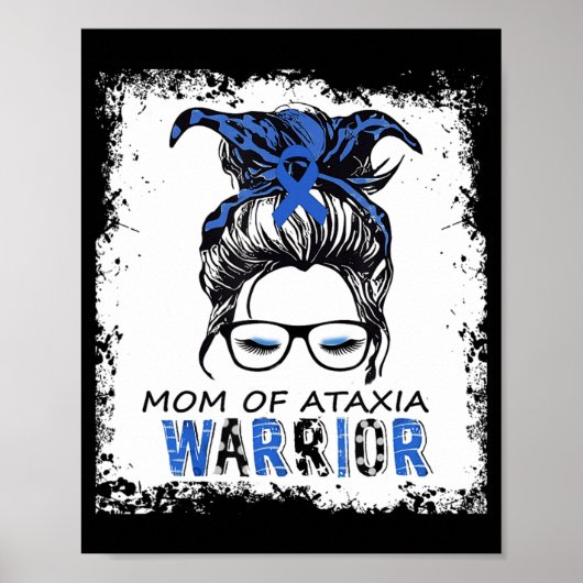 grappige moeder van ataxia warrior , design ataxia poster (Voorkant)