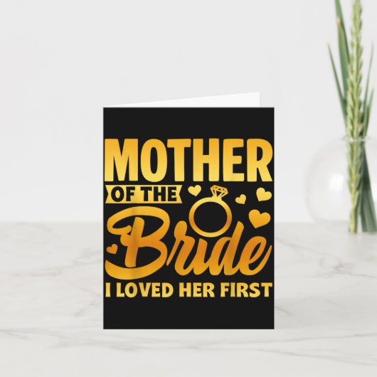 Grappige moeder van de bruid moederliefde bruiloft kaart (Voorkant)