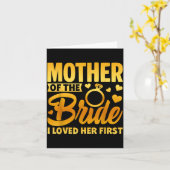 Grappige moeder van de bruid moederliefde bruiloft kaart (Gele Bloem)