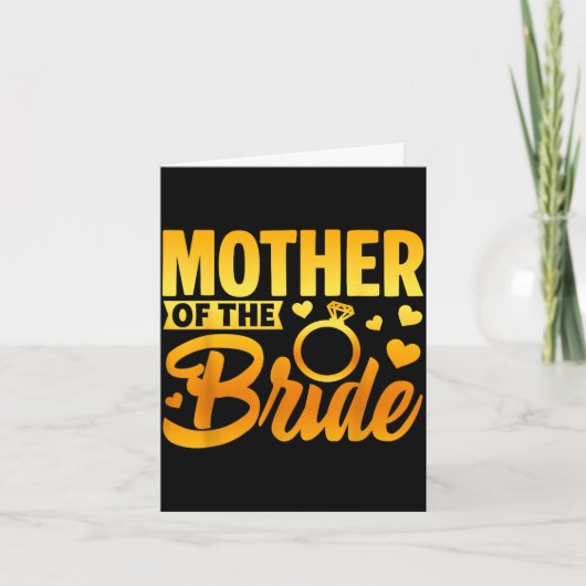Grappige moeder van de bruid moederliefde bruiloft kaart (Voorkant)