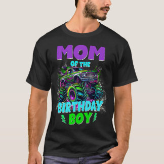 Grappige Moeder Van De Verjaardag Jongen Monstertr T-shirt