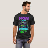 Grappige Moeder Van De Verjaardag Jongen Monstertr T-shirt (Voorkant volledig)