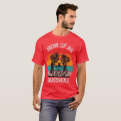 Grappige moeder van een Ausshole Australian Shephe T-shirt (Voorkant volledig)