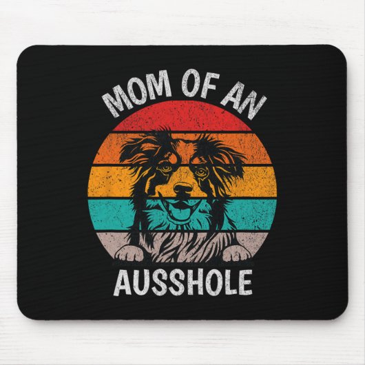 Grappige moeder van een Ausshole Australische herd Muismat (Voorkant)