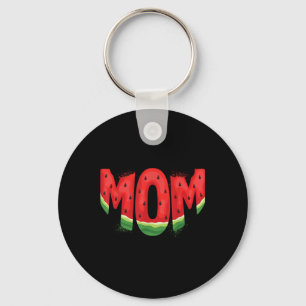 Grappige Moeder Watermeloen Zomer Fruit Familie Ma Sleutelhanger