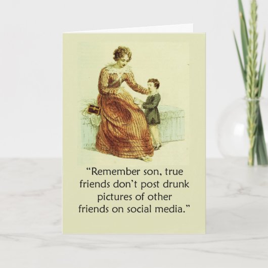 Grappige Moederdag Ackermann's Social Media Kaart (Voorkant)