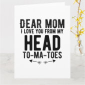 grappige moederdag cadeau voor moeder mama kaart (Gele Bloem)