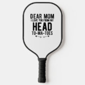 grappige moederdag cadeau voor moeder pickleball paddle (Achterkant)