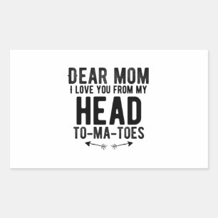 grappige moederdag cadeau voor moeder rechthoekige sticker