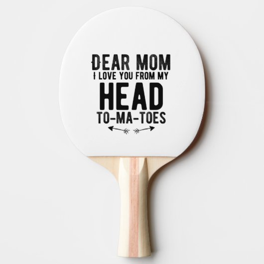 grappige moederdag cadeau voor moeder tafeltennisbatje (Achterkant)