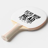 grappige moederdag cadeau voor moeder tafeltennisbatje (Voorkant Gekanteld)