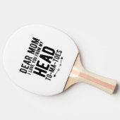 grappige moederdag cadeau voor moeder tafeltennisbatje (Zijkant)