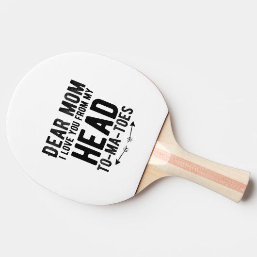 grappige moederdag cadeau voor moeder tafeltennisbatje (Zijkant)