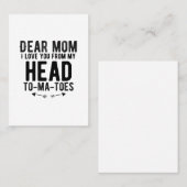 grappige moederdag cadeau voor moeder visitekaartje (Voorkant / Achterkant)