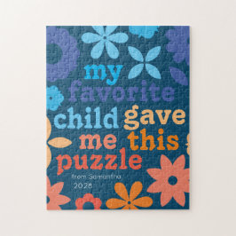 grappige moederdag favoriete kind puzzel