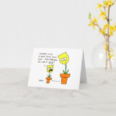 Grappige Moederdag gele tulpen bloemen Kaart (Gele Bloem)