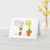 Grappige Moederdag gele tulpen bloemen Kaart (Gele Bloem)