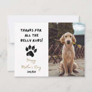 Grappige Moederdag Gepersonaliseerde Hond Moeder H Notitiekaartje