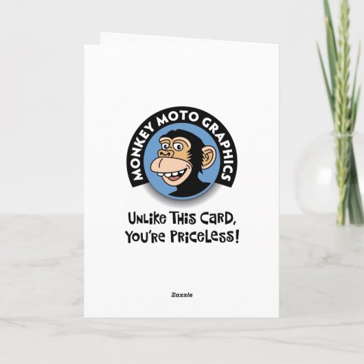 Grappige Moederdag groet Kaart (Achterkant)