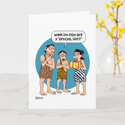 Grappige Moederdag groet Kaart (Gele Bloem)