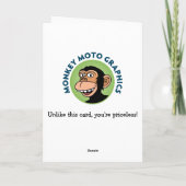 Grappige Moederdag groet Kaart (Achterkant)